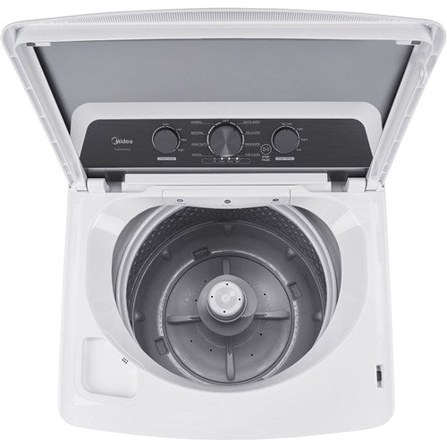 Midea 4.1 CF Top Load Washer, Agitator, Stainless Tub - White - MLTW41A1BWW