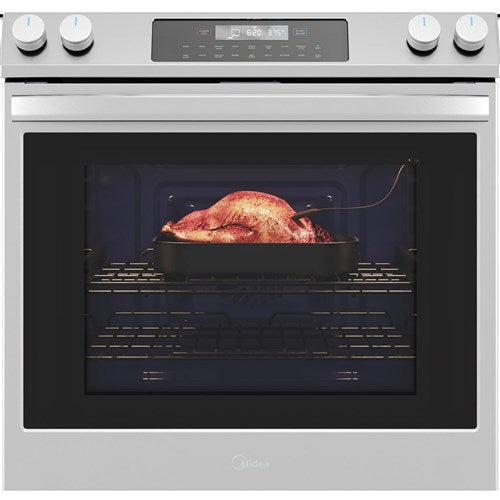 Midea 6.3 CF / 30" Electric Range, Convection, Wi-Fi - Stainless - MES30S2AST