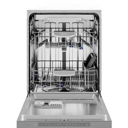 Midea 24" Top Ctrl Dishwasher, 45 dBA, 3rd Rack, Wi-Fi - Stainless - MDT24P4AST