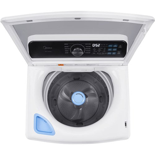 Midea 4.4 CF Top Load Washer, Agitator, Stainless Tub - White - MLTW44A4BWW