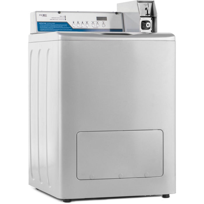 Crossover 2.9 CF Commercial Top Load Washer, 18lb Capacity, OPL/Coin/Card Rdy - Grey (WMTW4371MC2)