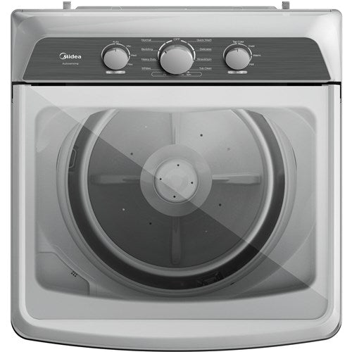 Midea 4.1 CF Top Load Washer, Agitator, Stainless Tub - White - MLTW41A1BWW