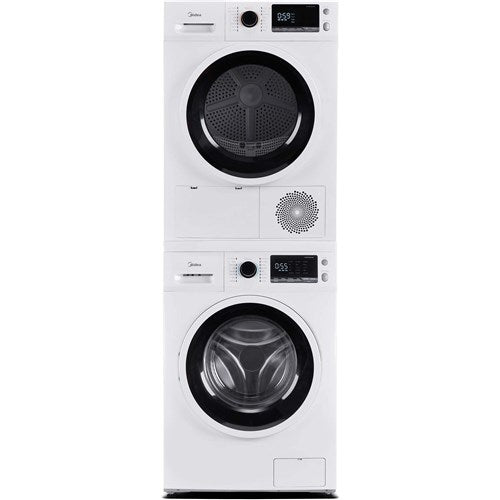 Midea 24" Front Load Washer, 2.5 cuft, Stainless Tub, Stackable - White - MLH25N7BWW