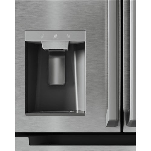 Midea 22 CF Counter-Depth 4-Door French Door, Dispenser, Wi-Fi - Stainless - MRQ22D7AST