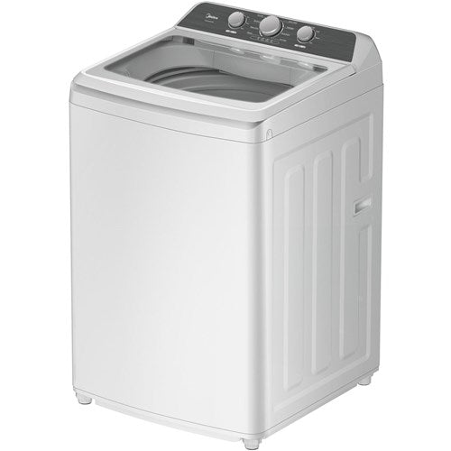 Midea 4.1 CF Top Load Washer, Agitator, Stainless Tub - White - MLTW41A1BWW