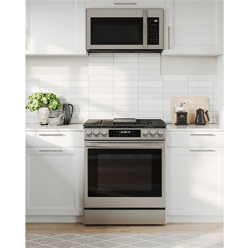 Midea 6.1 CF / 30" Gas Range, Convection, Wi-Fi - Stainless - MGS30S4AST