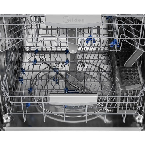 Midea 24" Top Ctrl Dishwasher, 45 dBA, 3rd Rack, Wi-Fi - Stainless - MDT24P4AST