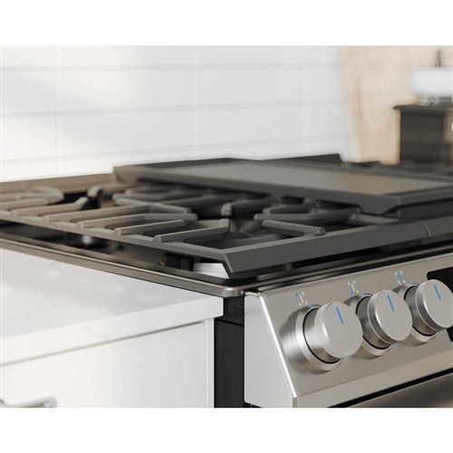 Midea 6.1 CF / 30" Gas Range, Convection, Wi-Fi - Stainless - MGS30S4AST