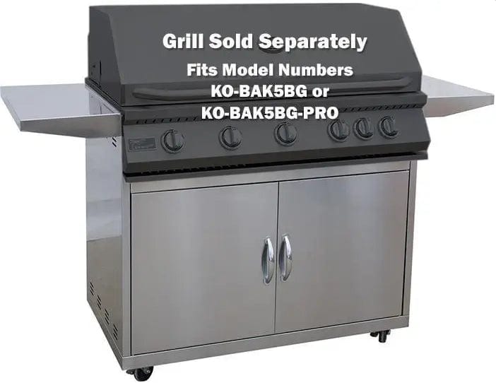 Kokomo Grills 3 Burner Stainless Steel Freestanding BBQ Gas Grill Cart KO-BAK3BG-C