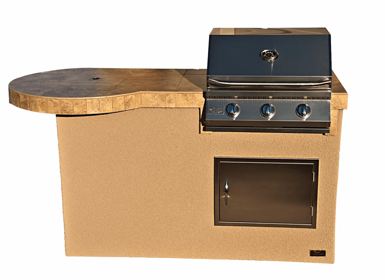 KoKoMo Grills 6' Mini Maui Outdoor Kitchen BBQ Island Grill