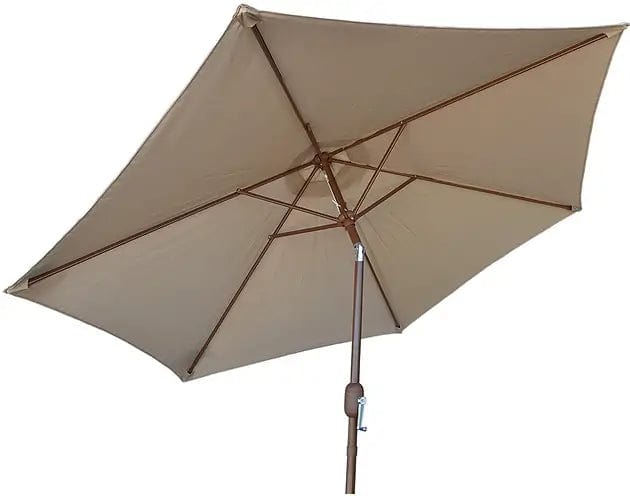 Kokomo Grills 9-inch Outdoor Kitchen Umbrella Hand Crank and Tilt Beige Color