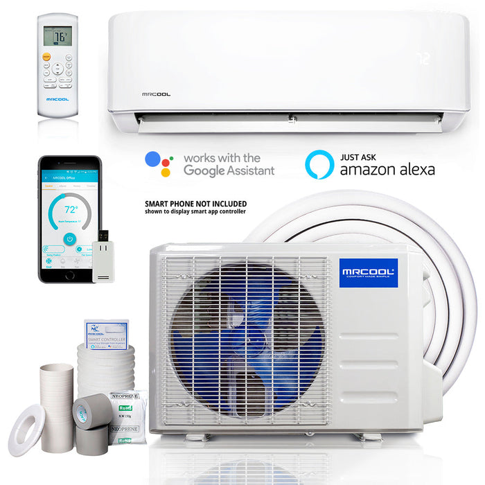 MRCOOL 4th Gen Advantage 12K BTU Ductless Mini Split Air Conditioner and Heat Pump 230V (HVAC Technician Required), A-12-HP-230C