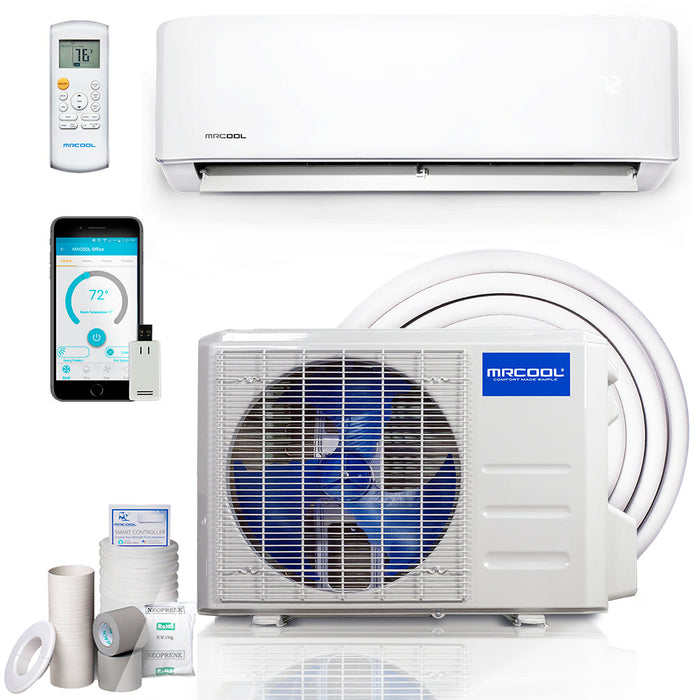 MRCOOL 4th Gen Advantage 18K BTU Ductless Mini Split Air Conditioner and Heat Pump 230V (HVAC Technician Required), A-18-HP-230C