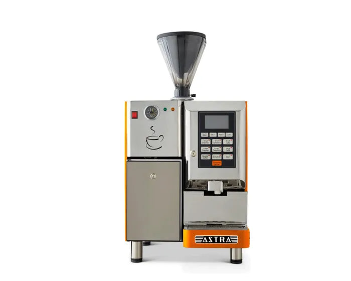 Astra Super Automatic Commercial Espresso Machine, Single Hopper with Refrigerator (SM111/ SM111-1)