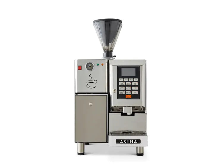 Astra Super Automatic Commercial Espresso Machine, Single Hopper with Refrigerator (SM111/ SM111-1)