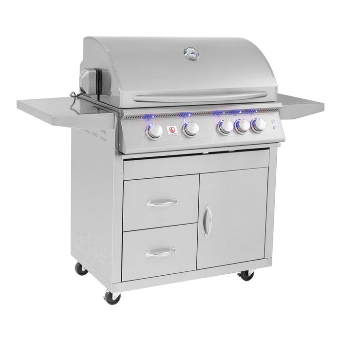 Summerset Sizzler Pro 32" Freestanding Grill | CART-SIZ32-DC + SIZPRO32