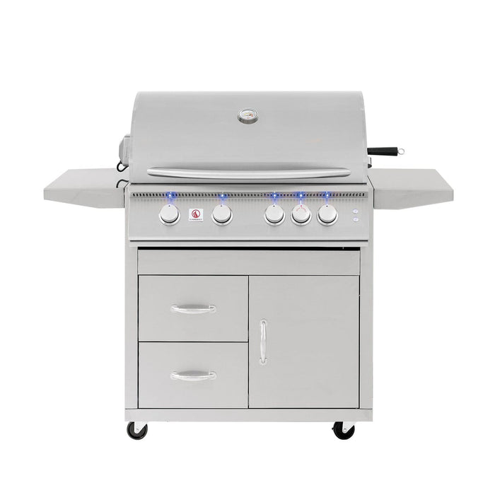 Summerset Sizzler Pro 32" Freestanding Grill | CART-SIZ32-DC + SIZPRO32