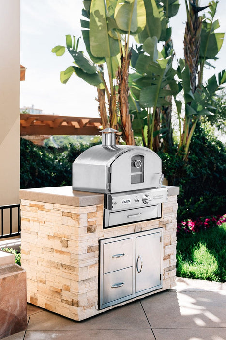 Summerset Pizza Oven / Built-In or Countertop / Stainless Steel, Bake, Roast / SS-OVBI-NG, SS-OVBI-LP