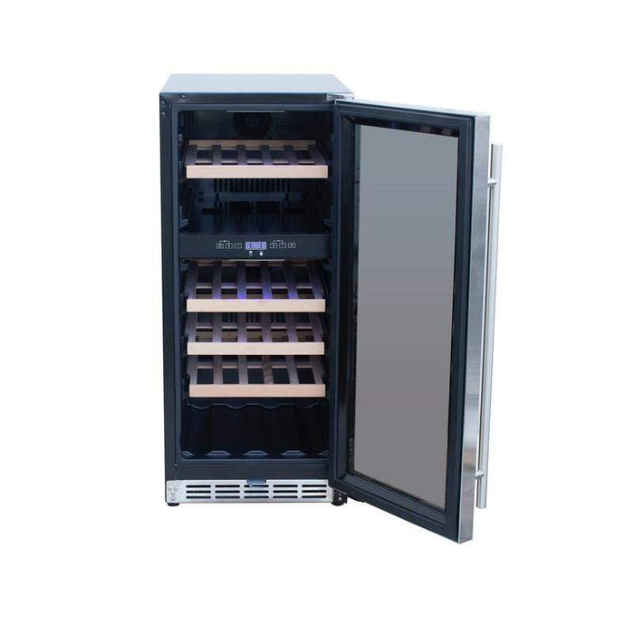 Summerset 15" 3.2C Outdoor Rated Dual Zone Wine Cooler RFR-15WD