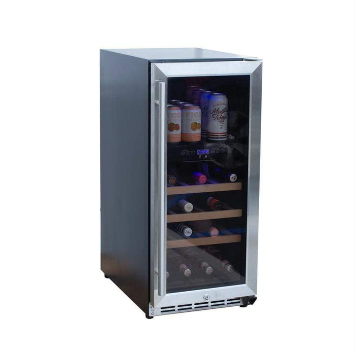 Summerset 15" 3.2C Outdoor Rated Dual Zone Wine Cooler RFR-15WD