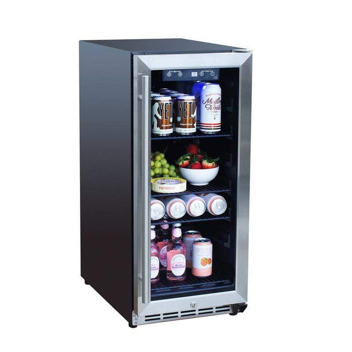 Summerset 15" 3.2C Outdoor Rated Fridge with Glass Door RFR-15G