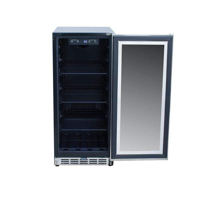 Summerset 15" 3.2C Outdoor Rated Fridge with Glass Door RFR-15G