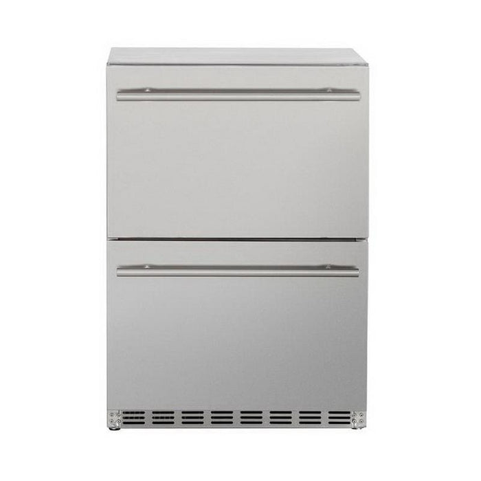 Summerset 24" 5.3c Deluxe Outdoor Rated 2-Drawer Refrigerator SSRFR-24DR2