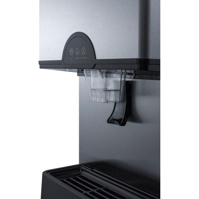 Summit 17 in. Wide 30 Lbs. Capacity Countertop Commercial Ice and Water Dispenser with 378 Lbs. Daily Ice Production - AIWD450FLTR