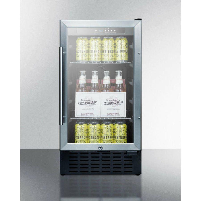 Summit 18" Wide Built-In Beverage Center, ADA Compliant - SCR1841BCSSADA