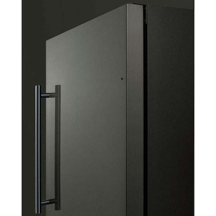 Summit 18 in. Wide 2.7 Cu. Ft. ADA Compliant Compact Refrigerator with Fingerprint Resistant Finish and Door Lock - FF1843B