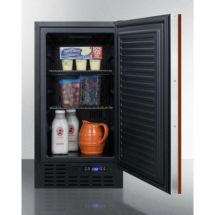 Summit 18 in. Wide Built-In All-Refrigerator (Panel Not Included) - FF1843BIF