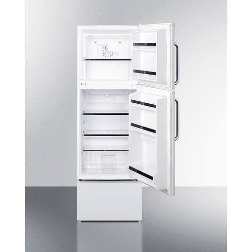 Summit 19 in. Wide Refrigerator-Freezer For Senior Living with 4.8 cu. ft. Total Capacity, 2 Wire Shelves, 1.1 cu. ft. Freezer Capacity, Right Hinge, Crisper Drawer, Frost Free Defrost - FF711ESAL