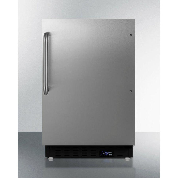 Summit 20 in. Wide 2.68 Cu. Ft. Freezer with Temperature Alarm - ALFZ37BCSS