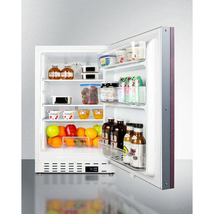 Summit 20 in. Wide 3.53 Cu. Ft. Compact Refrigerator with Adjustable Glass Shelves - ALR46WIF