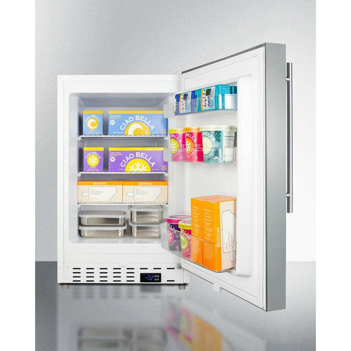 Summit 21 in. Wide 2.68 Cu. Ft. Freezer with Temperature Alarm - ALFZ36CSSHV