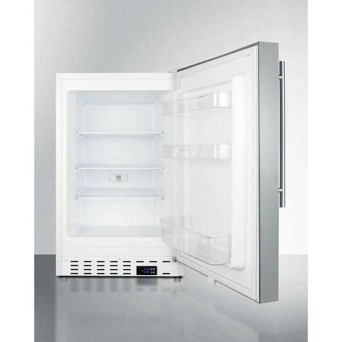 Summit 21 in. Wide 2.68 Cu. Ft. Freezer with Temperature Alarm - ALFZ36CSSHV