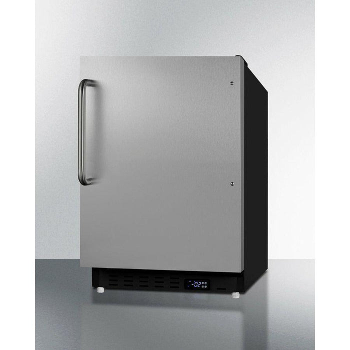 Summit 21 in. Wide, 2.68 Cubic Feet cu. ft. Undercounter Upright Freezer with Adjustable Temperature Controls - ALFZ37BSS