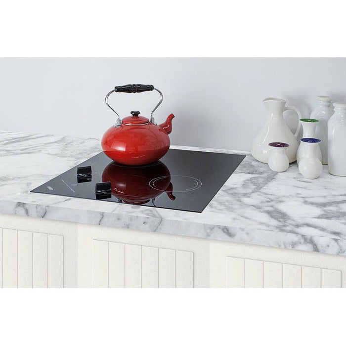 Summit 21 in. Wide 230V 2-Burner Radiant Cooktop with 2 Elements, Hot Surface Indicator, ADA Compliant, ETL Safety Listed, Glass Ceramic Surface, Push-to-Turn Knobs, ETL, Residual Heat Indicator Light in Black - CR2B223G