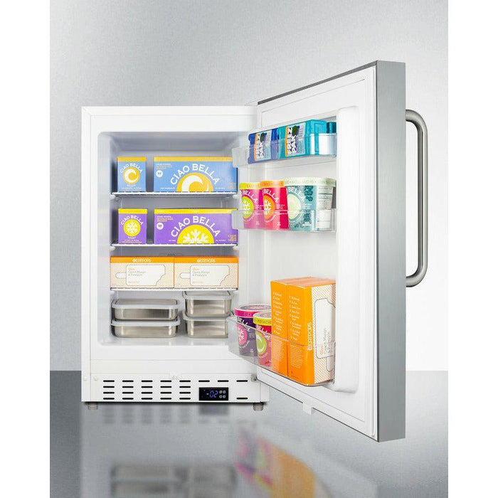 Summit 21 in. Wide and 2.68 Cu. Ft. Freezer with Temperature Alarm - ALFZ36CSS