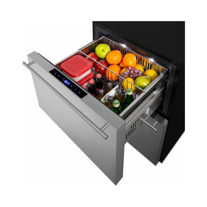 Summit 24" Wide 2-Drawer Refrigerator-Freezer, ADA Compliant - ADRF244