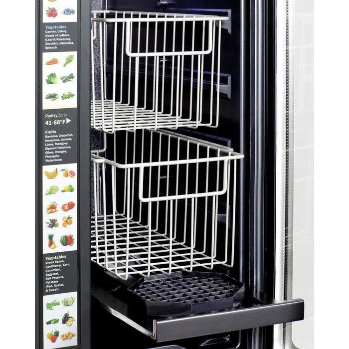 Summit 24 in. Built-In Dual-Zone Produce Refrigerator, ADA Compliant - ALFD24WBVPANTRY