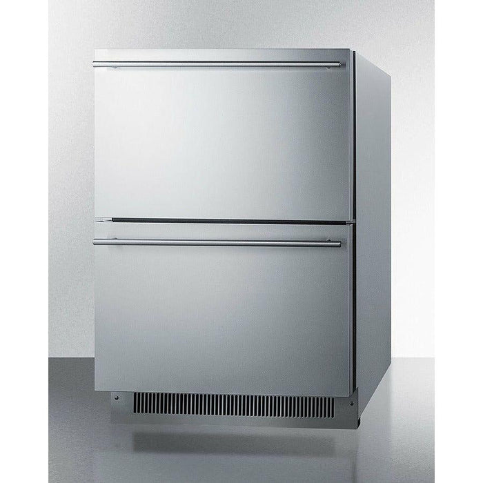 Summit 24 in. Wide 2-Drawer All-Refrigerator, ADA Compliant - ADRD24