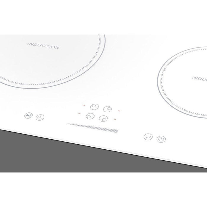 Summit 24 in. Wide 208-240V 4-Zone Induction Cooktop with 4 Elements, Hot Surface Indicator, ADA Compliant, Induction Technology, Child Lock, Safety Shut-Off Control - SINC4B242W