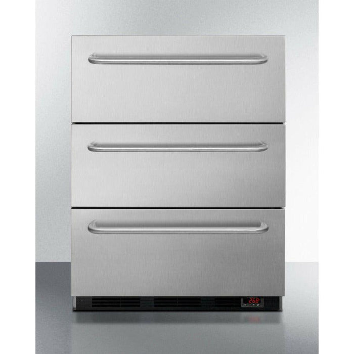 Summit 24 In. Wide 3-Drawer All-Freezer, ADA Compliant - EQFM3D