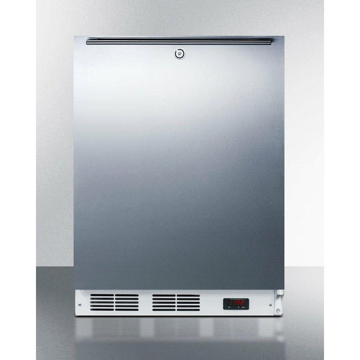 Summit 24 In. Wide All-Freezer, ADA Compliant with 3.5 cu. ft. Capacity, Right Hinge, Manual Defrost, ADA Compliant, Approved for Medical Use, Adjustable Thermostat - VT65ML7SS