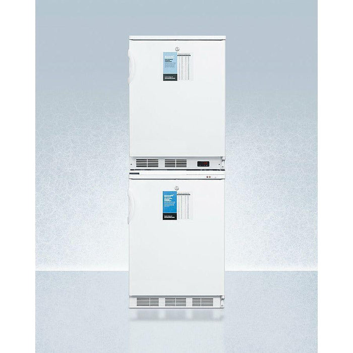 Summit 24 In. Wide All-Refrigerator/All-Freezer Combination - FF7LW-VT65MLSTACKPRO