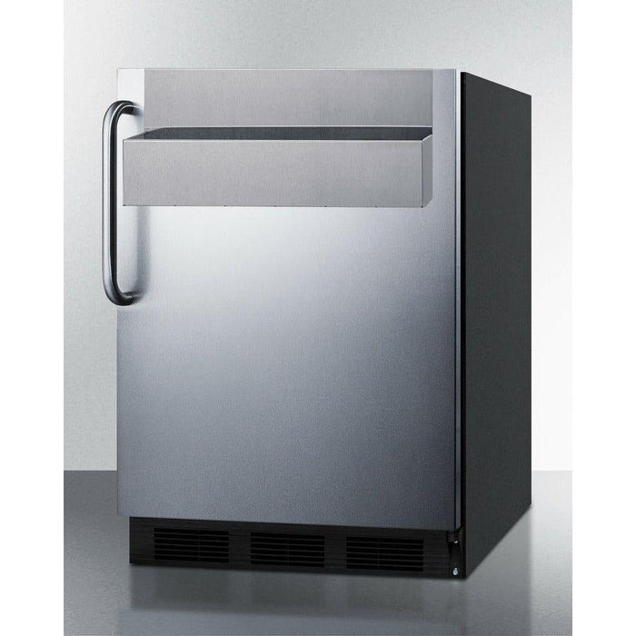 Summit 24 in. Wide All-Refrigerator with Speed Rail - FF7BKSSTBSR