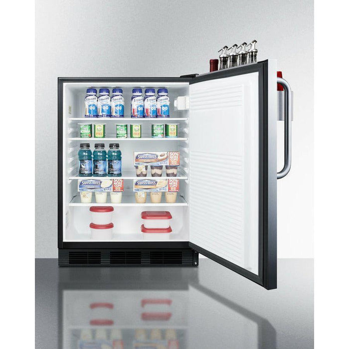 Summit 24 in. Wide All-Refrigerator with Speed Rail - FF7BKSSTBSR