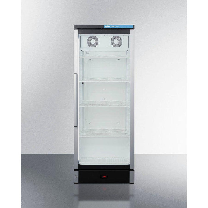 Summit 24 in. Wide Beverage Center with 9.9 cu. ft. Capacity Lock, 4 Shelves , Factory Installed Lock, CFC Free, Commercially Approved, Automatic Defrost - SCR1154