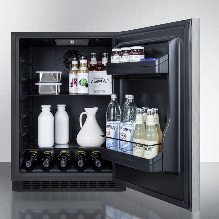 Summit 24 in. Wide Built-In All-Refrigerator, ADA Compliant - AL54SSHH